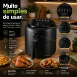 Air Fryer Nora Home Essential 2,5L Preta 1200W - Imagem 3