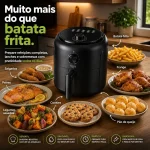 Air Fryer Nora Home Essential 2,5L Preta 1200W - Imagem 4