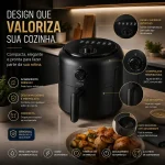 Air Fryer Nora Home Essential 2,5L Preta 1200W - Imagem 5