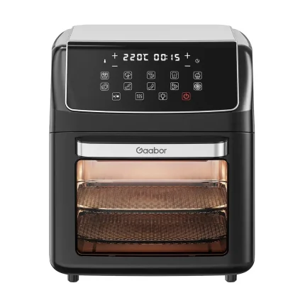 Air Fryer Oven Gaabor 12L Digital Preta 2000W com Janela e Luz Interna